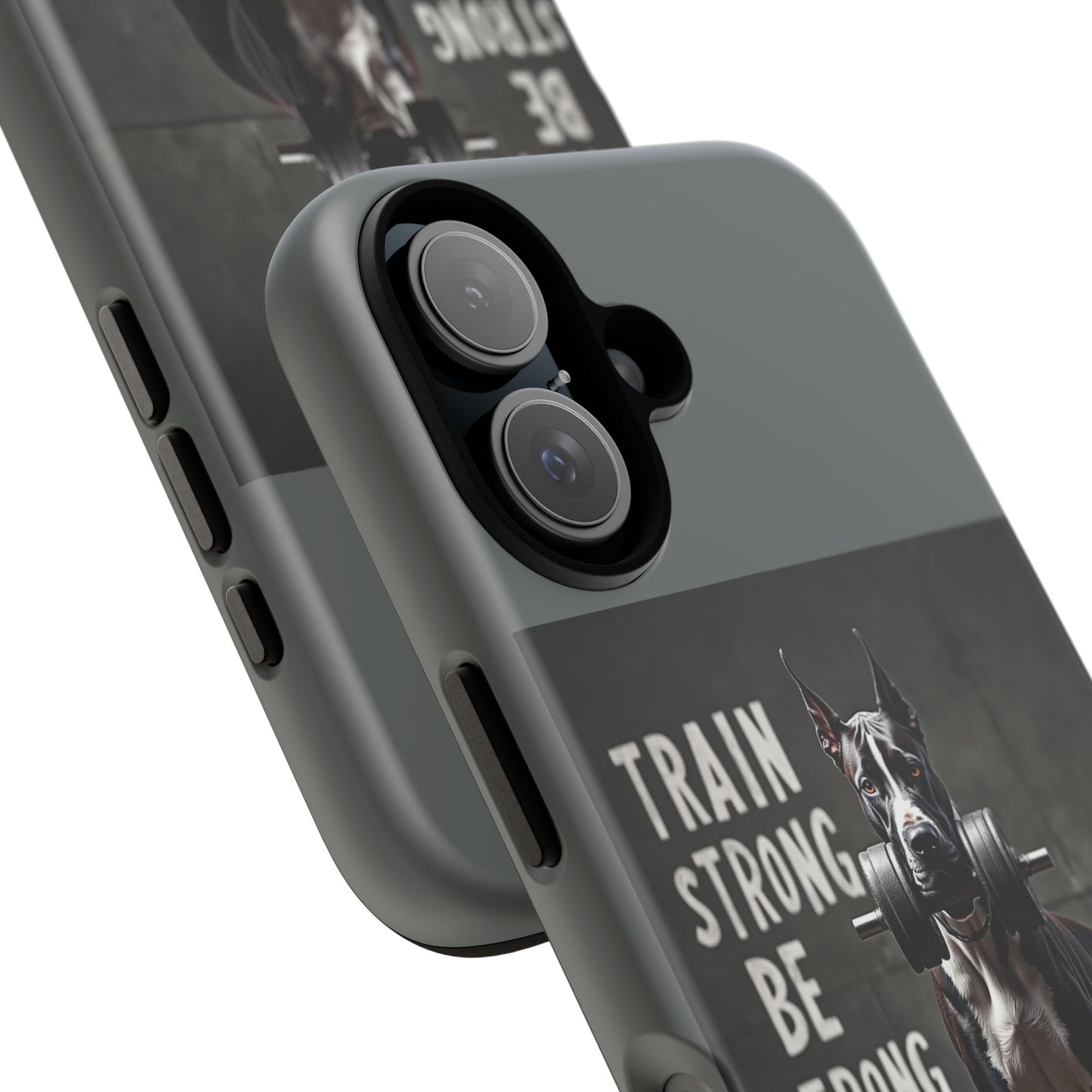 Dog-Themed Phone Case: Motivational Strength Training Pet Lover Accessory, Gift for Dog Owners, Gym Enthusiasts, Fitness Motivation