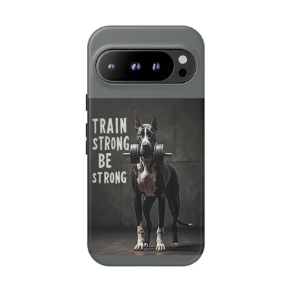Dog-Themed Phone Case: Motivational Strength Training Pet Lover Accessory, Gift for Dog Owners, Gym Enthusiasts, Fitness Motivation
