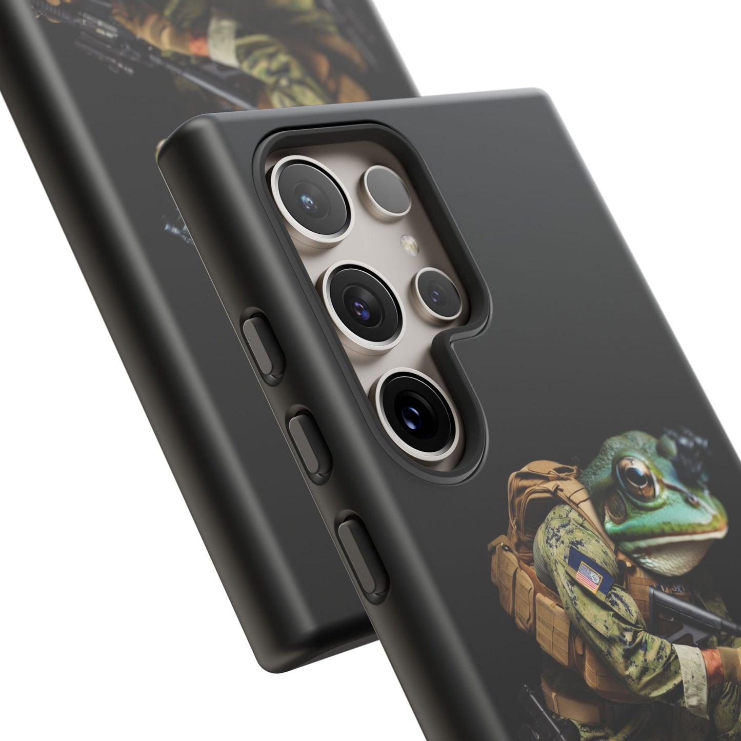 Tough Cases: Military Frog Phone Case, Phone Accessory, Unique Gift for Gamers, Animal Lovers, Stylish Protection