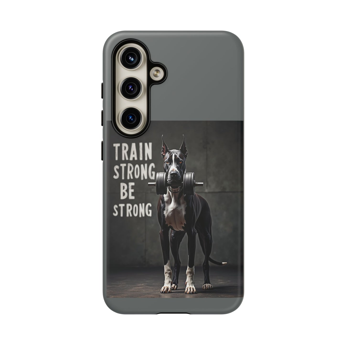 Dog-Themed Phone Case: Motivational Strength Training Pet Lover Accessory, Gift for Dog Owners, Gym Enthusiasts, Fitness Motivation