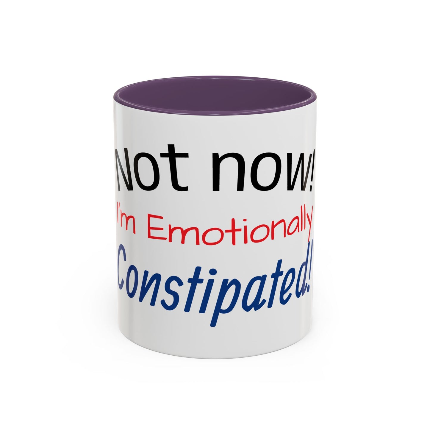 Funny Sloth Coffee Mug - Emotionally Constipated - Gift for Coffee Lovers, Office Humor, Birthday, Self-Care, Tea Lovers