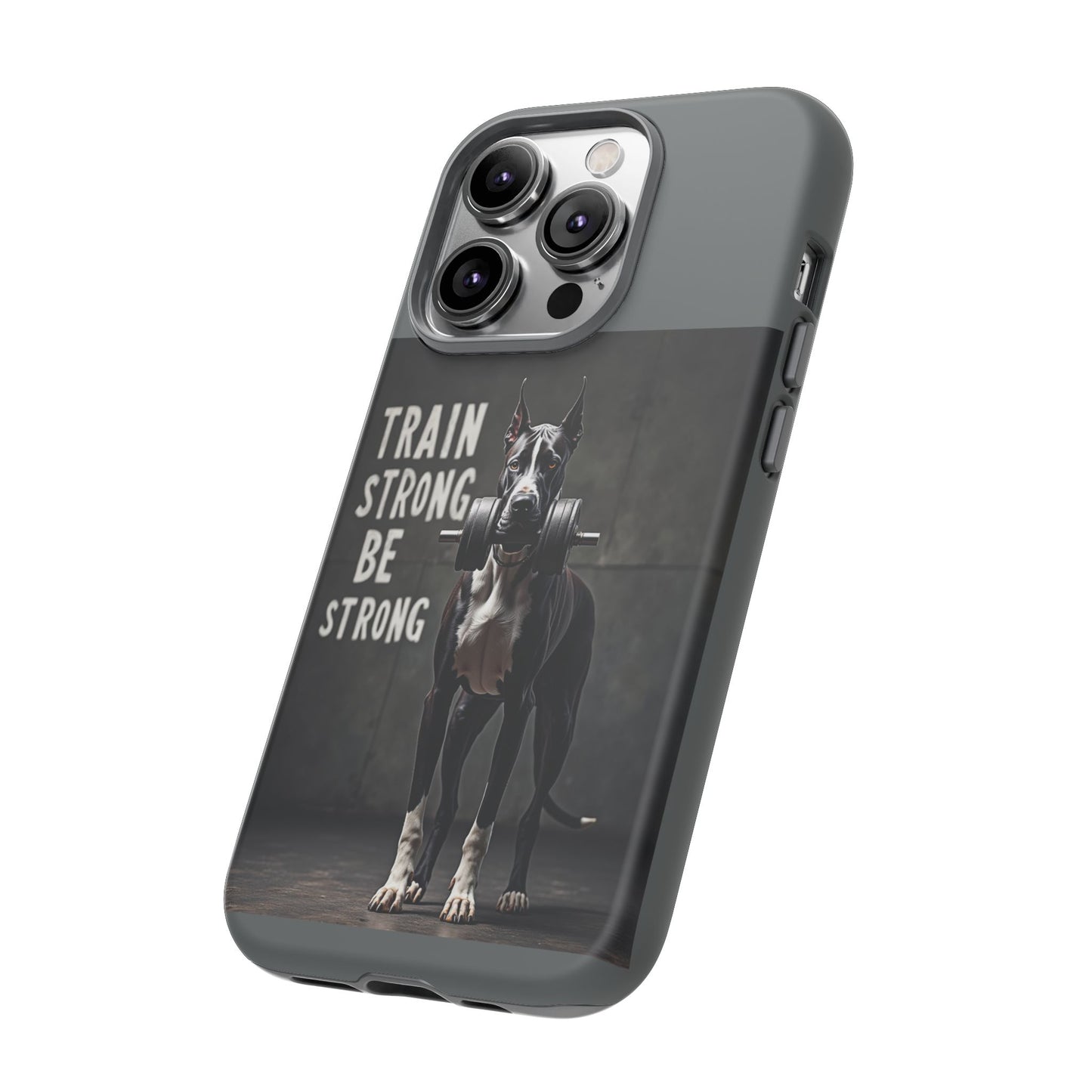 Dog-Themed Phone Case: Motivational Strength Training Pet Lover Accessory, Gift for Dog Owners, Gym Enthusiasts, Fitness Motivation