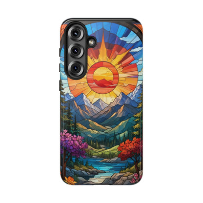 Colorful Mountain Phone Case - Tough Cases, Nature Aesthetic, Gift for Outdoor Lovers, Unique Phone Accessories, Vibrant Art Phone Cover