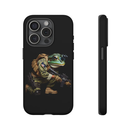 Tough Cases: Military Frog Phone Case, Phone Accessory, Unique Gift for Gamers, Animal Lovers, Stylish Protection