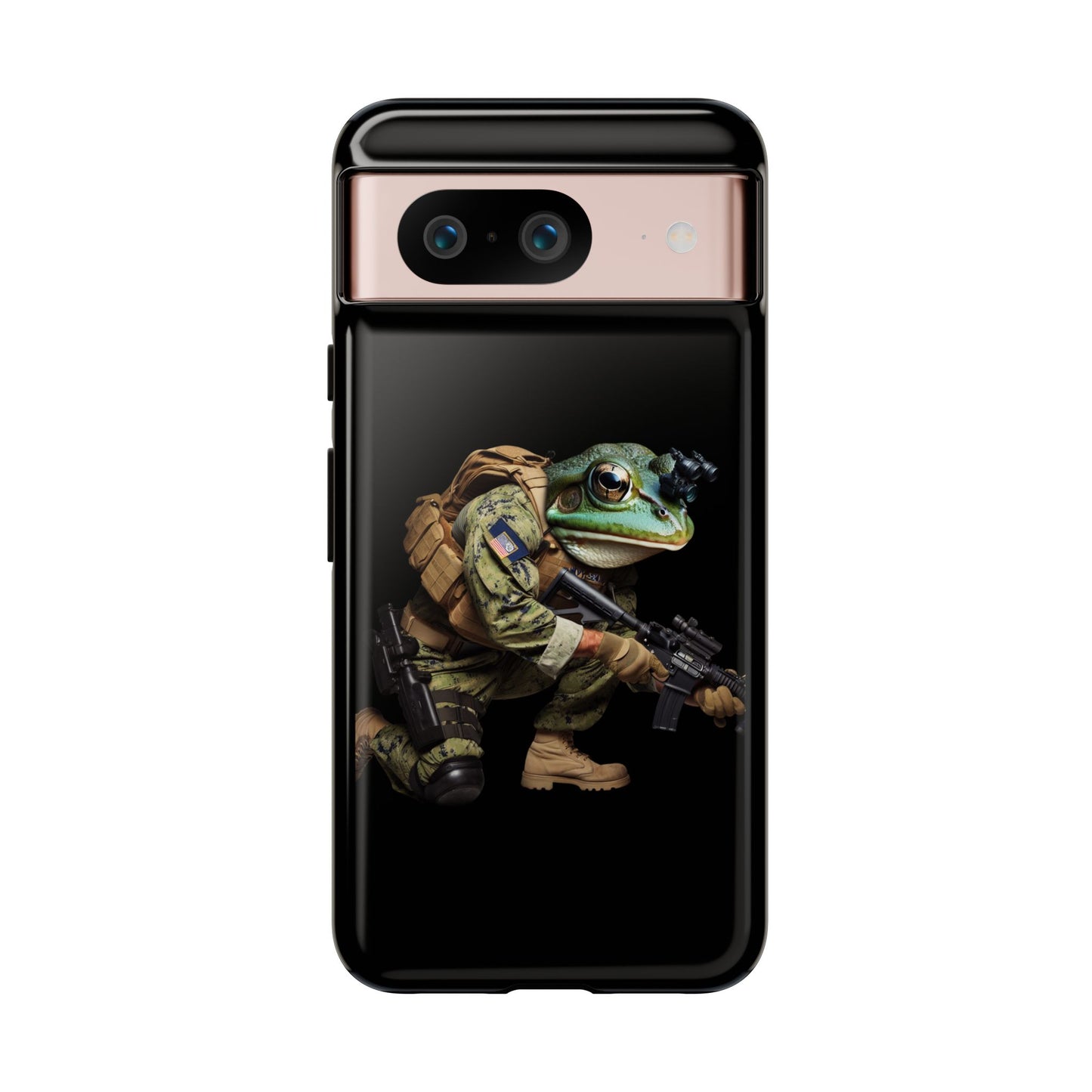 Tough Cases: Military Frog Phone Case, Phone Accessory, Unique Gift for Gamers, Animal Lovers, Stylish Protection
