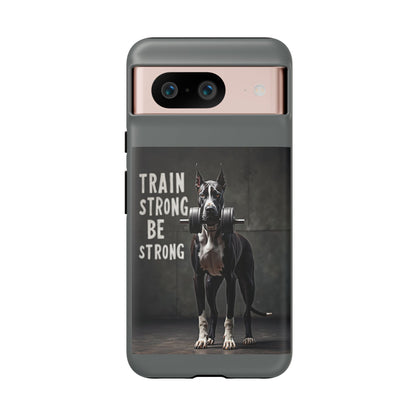 Dog-Themed Phone Case: Motivational Strength Training Pet Lover Accessory, Gift for Dog Owners, Gym Enthusiasts, Fitness Motivation