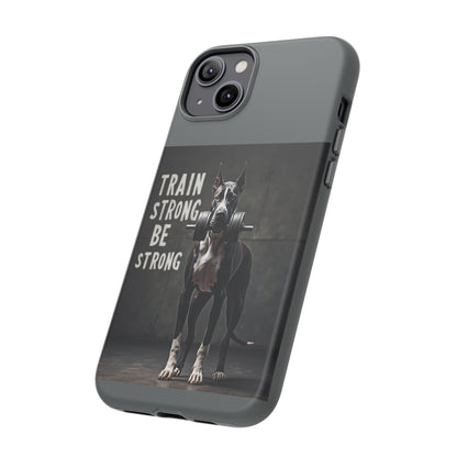 Dog-Themed Phone Case: Motivational Strength Training Pet Lover Accessory, Gift for Dog Owners, Gym Enthusiasts, Fitness Motivation