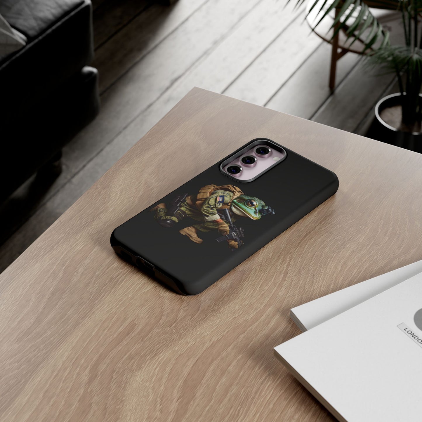 Tough Cases: Military Frog Phone Case, Phone Accessory, Unique Gift for Gamers, Animal Lovers, Stylish Protection