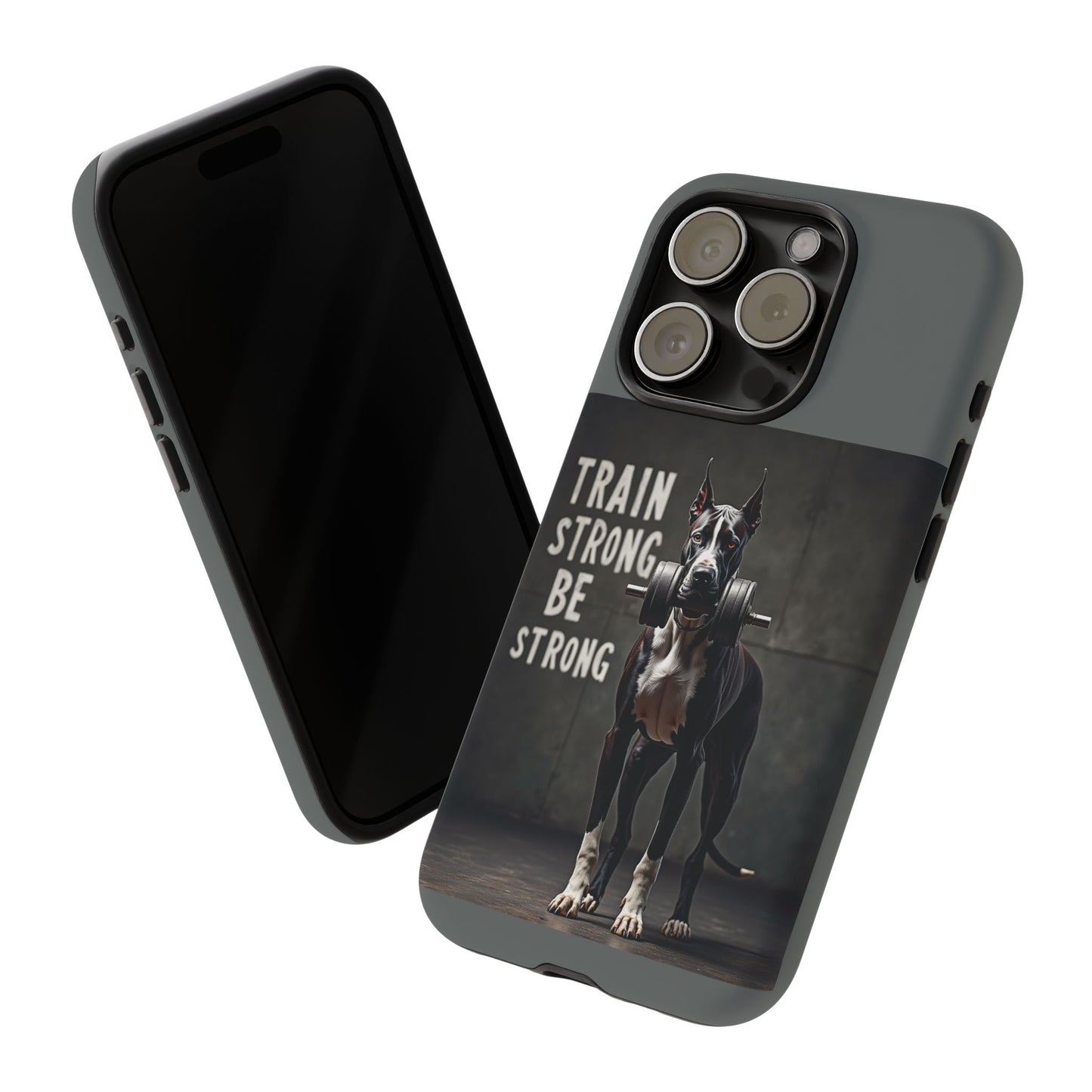 Dog-Themed Phone Case: Motivational Strength Training Pet Lover Accessory, Gift for Dog Owners, Gym Enthusiasts, Fitness Motivation