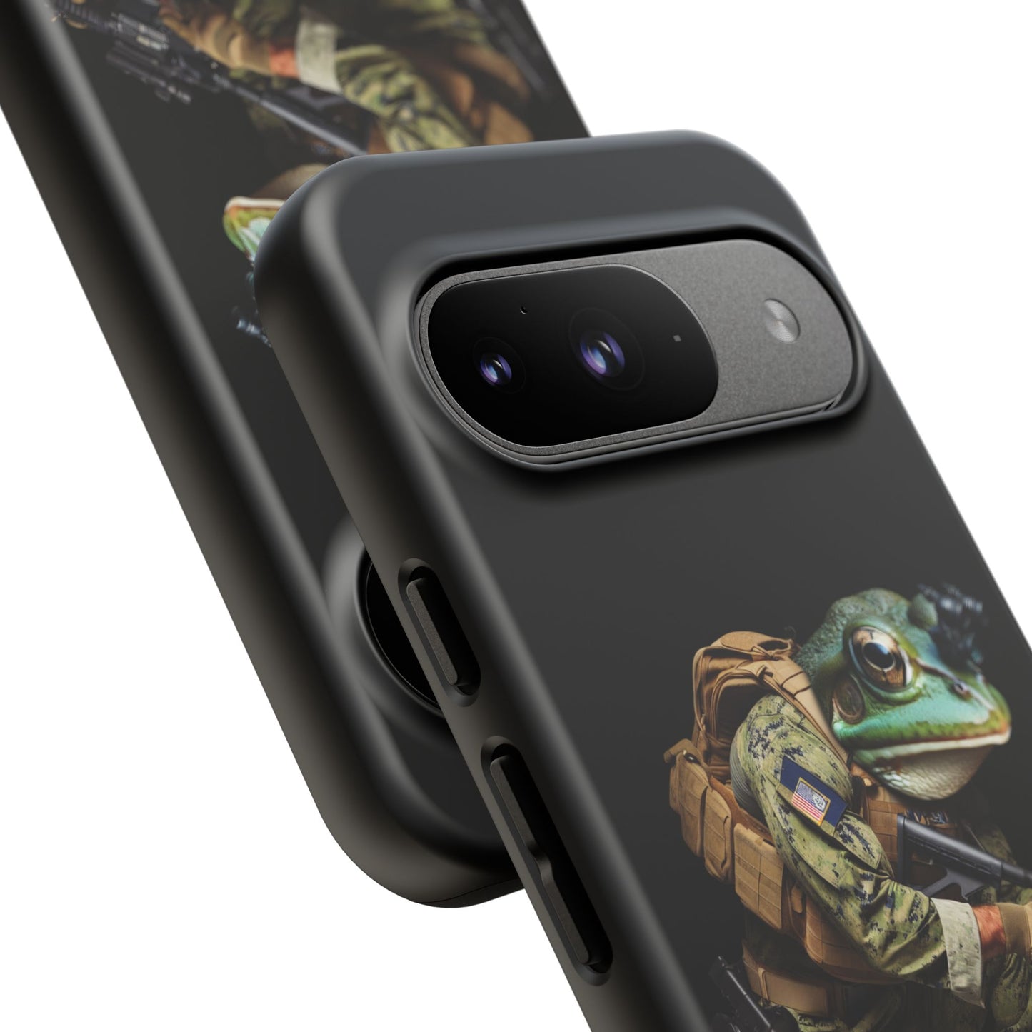 Tough Cases: Military Frog Phone Case, Phone Accessory, Unique Gift for Gamers, Animal Lovers, Stylish Protection