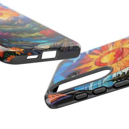 Colorful Mountain Phone Case - Tough Cases, Nature Aesthetic, Gift for Outdoor Lovers, Unique Phone Accessories, Vibrant Art Phone Cover