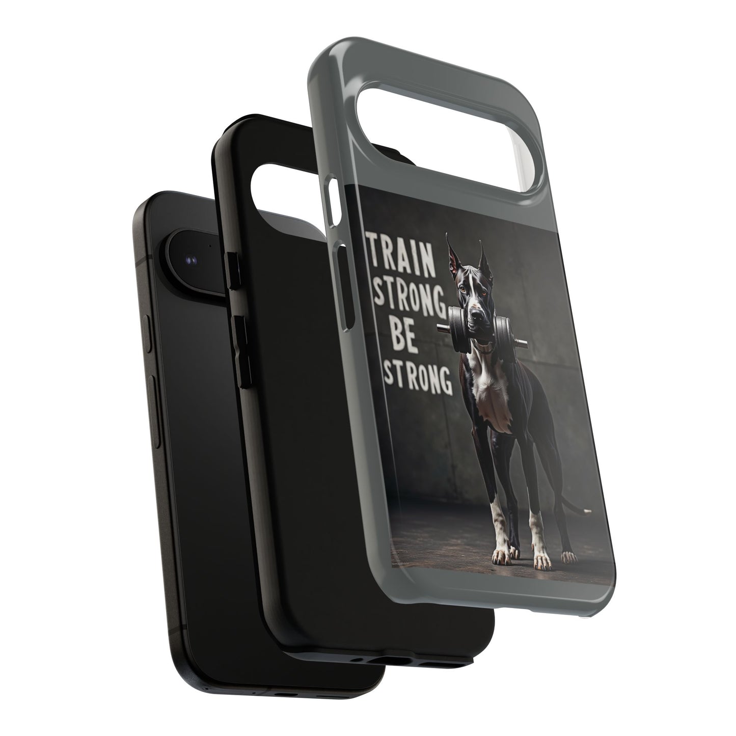 Dog-Themed Phone Case: Motivational Strength Training Pet Lover Accessory, Gift for Dog Owners, Gym Enthusiasts, Fitness Motivation