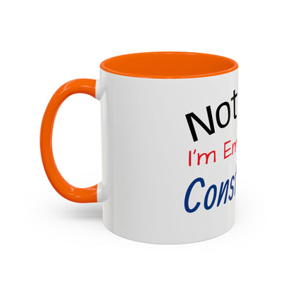 Funny Sloth Coffee Mug - Emotionally Constipated - Gift for Coffee Lovers, Office Humor, Birthday, Self-Care, Tea Lovers