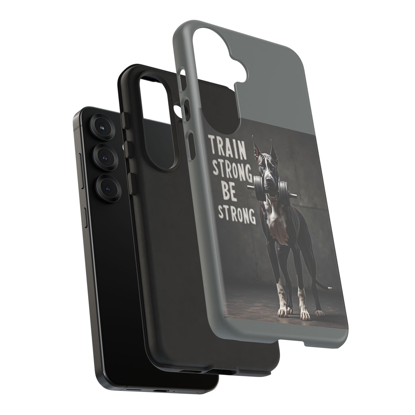 Dog-Themed Phone Case: Motivational Strength Training Pet Lover Accessory, Gift for Dog Owners, Gym Enthusiasts, Fitness Motivation