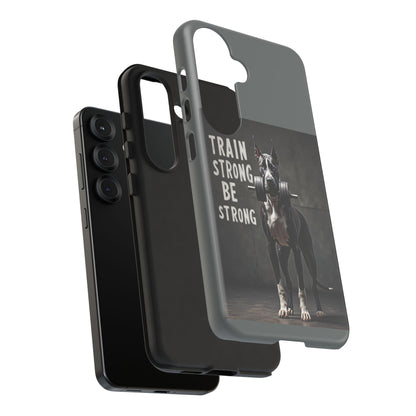 Dog-Themed Phone Case: Motivational Strength Training Pet Lover Accessory, Gift for Dog Owners, Gym Enthusiasts, Fitness Motivation