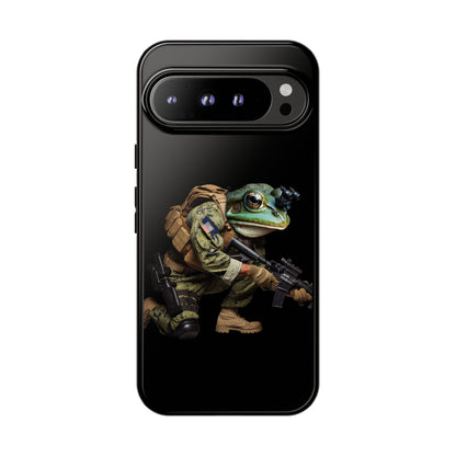 Tough Cases: Military Frog Phone Case, Phone Accessory, Unique Gift for Gamers, Animal Lovers, Stylish Protection