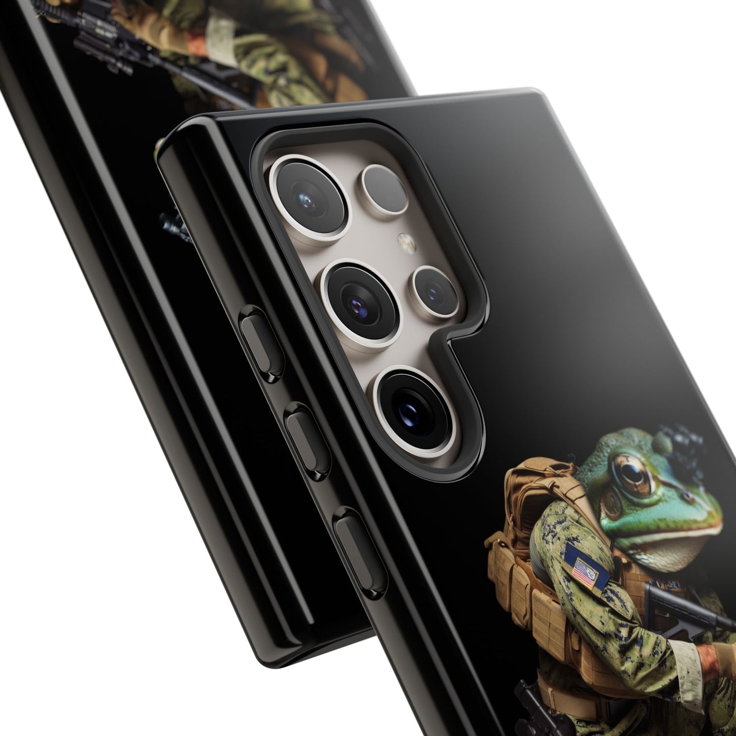 Tough Cases: Military Frog Phone Case, Phone Accessory, Unique Gift for Gamers, Animal Lovers, Stylish Protection