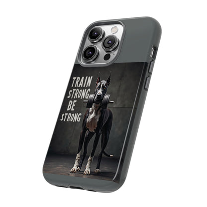 Dog-Themed Phone Case: Motivational Strength Training Pet Lover Accessory, Gift for Dog Owners, Gym Enthusiasts, Fitness Motivation