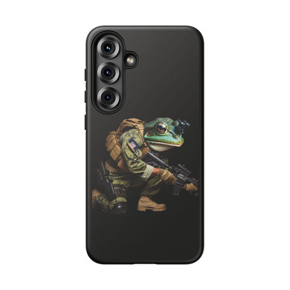 Tough Cases: Military Frog Phone Case, Phone Accessory, Unique Gift for Gamers, Animal Lovers, Stylish Protection