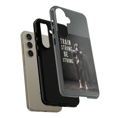 Dog-Themed Phone Case: Motivational Strength Training Pet Lover Accessory, Gift for Dog Owners, Gym Enthusiasts, Fitness Motivation