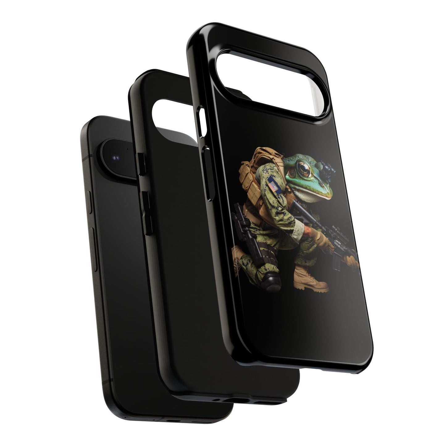 Tough Cases: Military Frog Phone Case, Phone Accessory, Unique Gift for Gamers, Animal Lovers, Stylish Protection