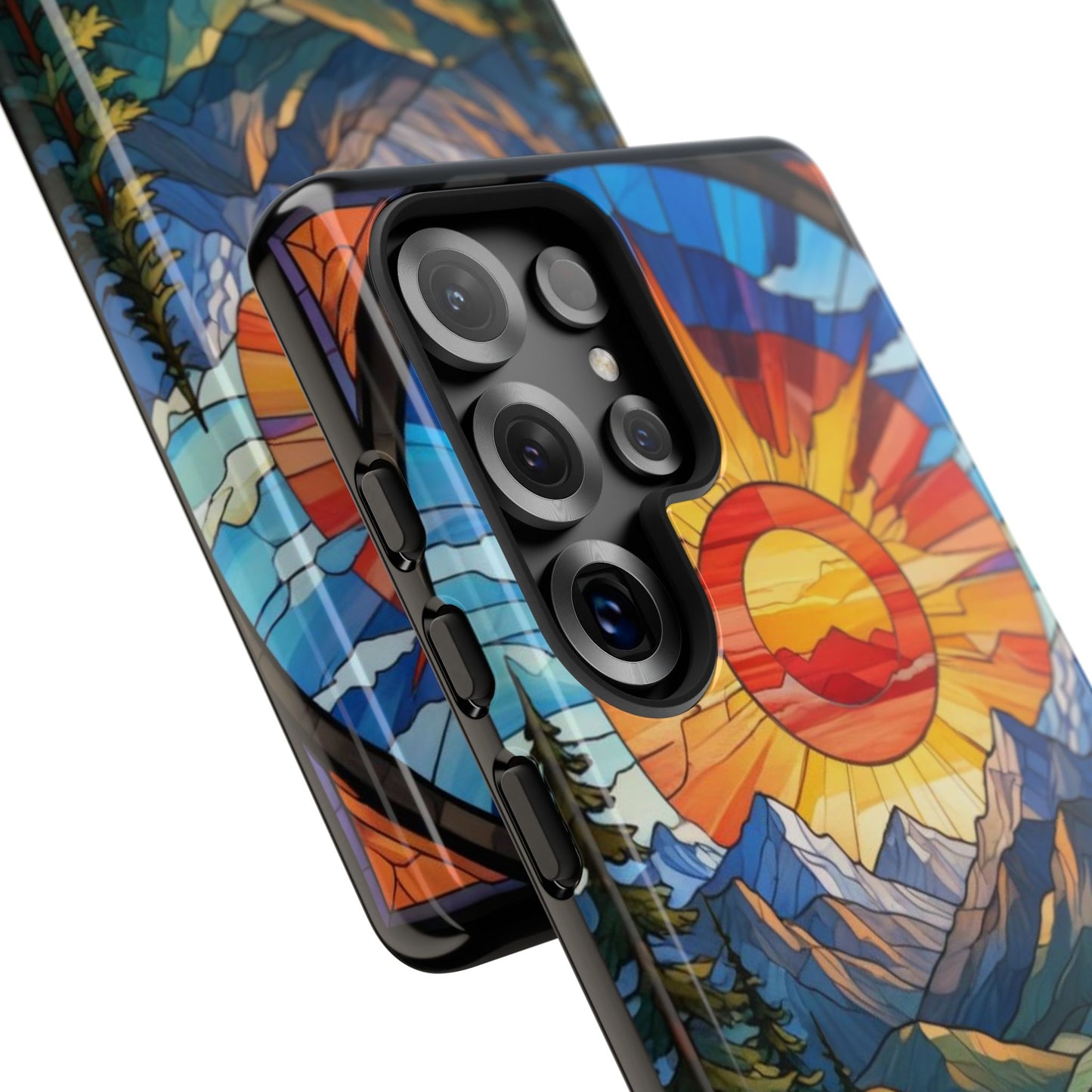 Colorful Mountain Phone Case - Tough Cases, Nature Aesthetic, Gift for Outdoor Lovers, Unique Phone Accessories, Vibrant Art Phone Cover