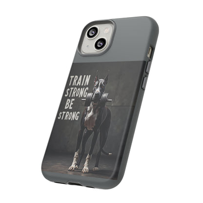 Dog-Themed Phone Case: Motivational Strength Training Pet Lover Accessory, Gift for Dog Owners, Gym Enthusiasts, Fitness Motivation