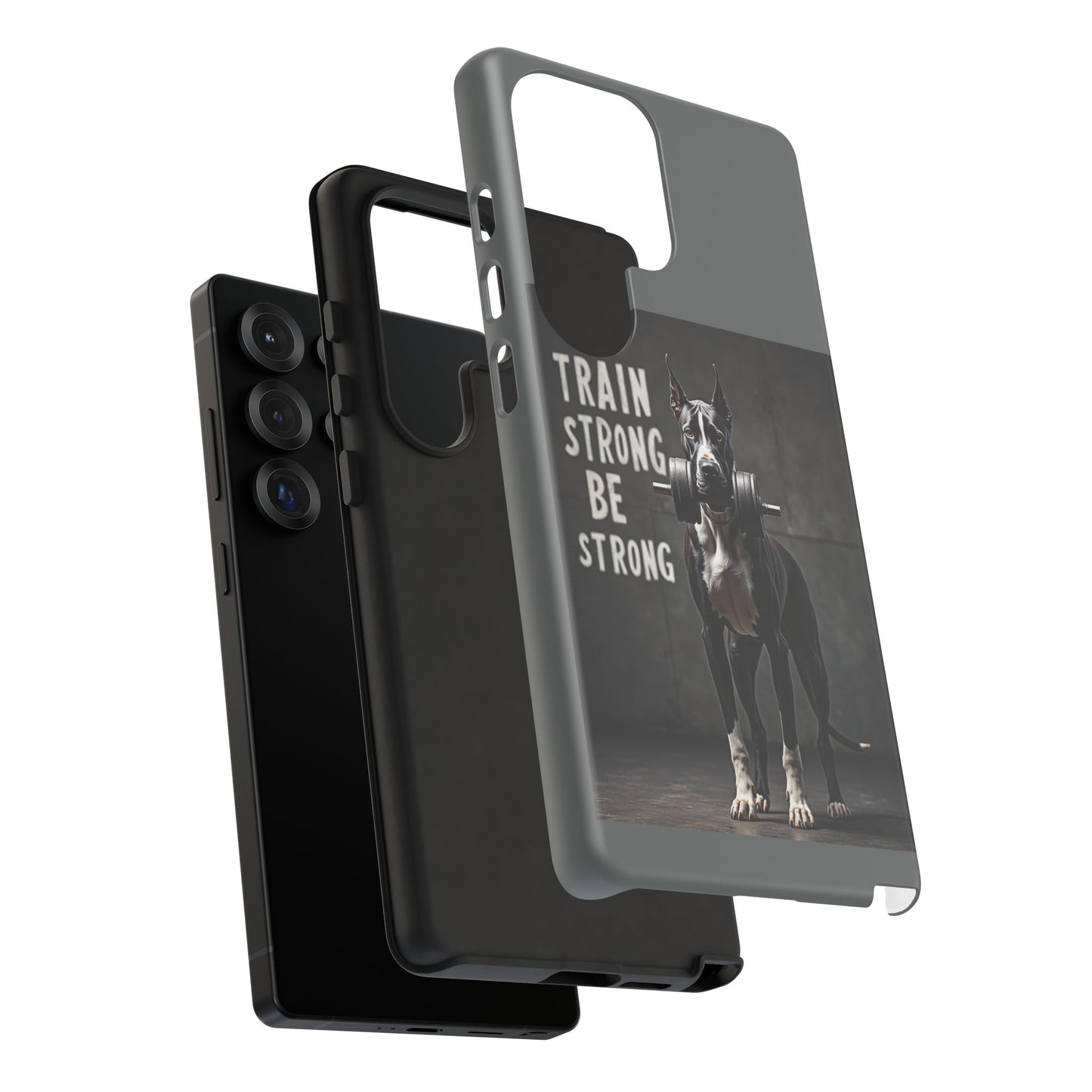 Dog-Themed Phone Case: Motivational Strength Training Pet Lover Accessory, Gift for Dog Owners, Gym Enthusiasts, Fitness Motivation