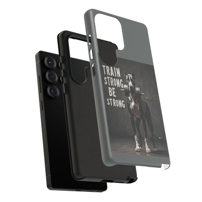 Dog-Themed Phone Case: Motivational Strength Training Pet Lover Accessory, Gift for Dog Owners, Gym Enthusiasts, Fitness Motivation