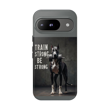 Dog-Themed Phone Case: Motivational Strength Training Pet Lover Accessory, Gift for Dog Owners, Gym Enthusiasts, Fitness Motivation