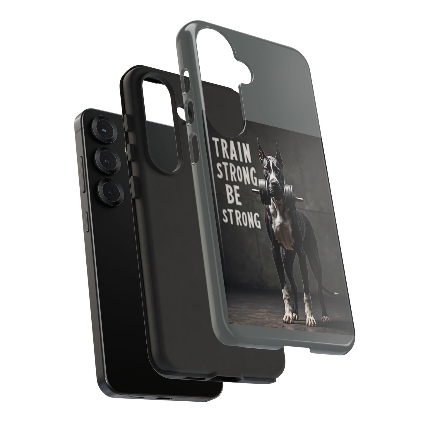Dog-Themed Phone Case: Motivational Strength Training Pet Lover Accessory, Gift for Dog Owners, Gym Enthusiasts, Fitness Motivation