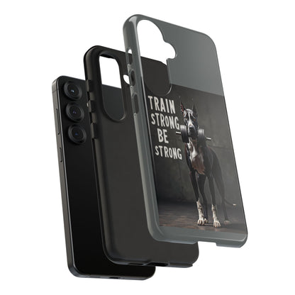 Dog-Themed Phone Case: Motivational Strength Training Pet Lover Accessory, Gift for Dog Owners, Gym Enthusiasts, Fitness Motivation