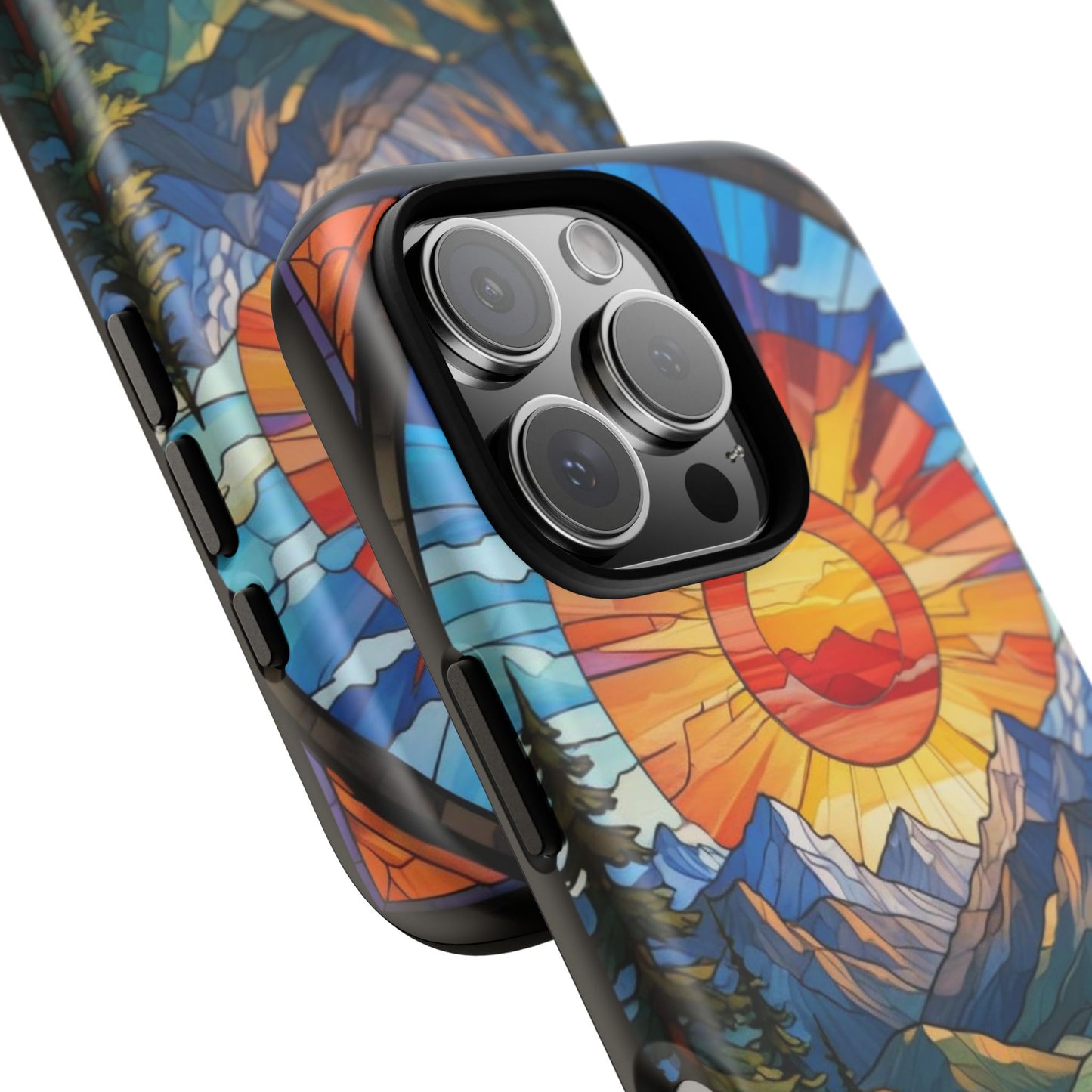 Colorful Mountain Phone Case - Tough Cases, Nature Aesthetic, Gift for Outdoor Lovers, Unique Phone Accessories, Vibrant Art Phone Cover