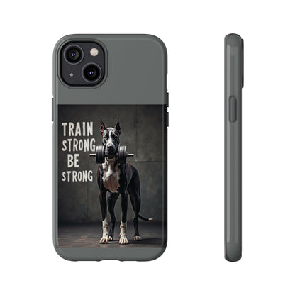 Dog-Themed Phone Case: Motivational Strength Training Pet Lover Accessory, Gift for Dog Owners, Gym Enthusiasts, Fitness Motivation