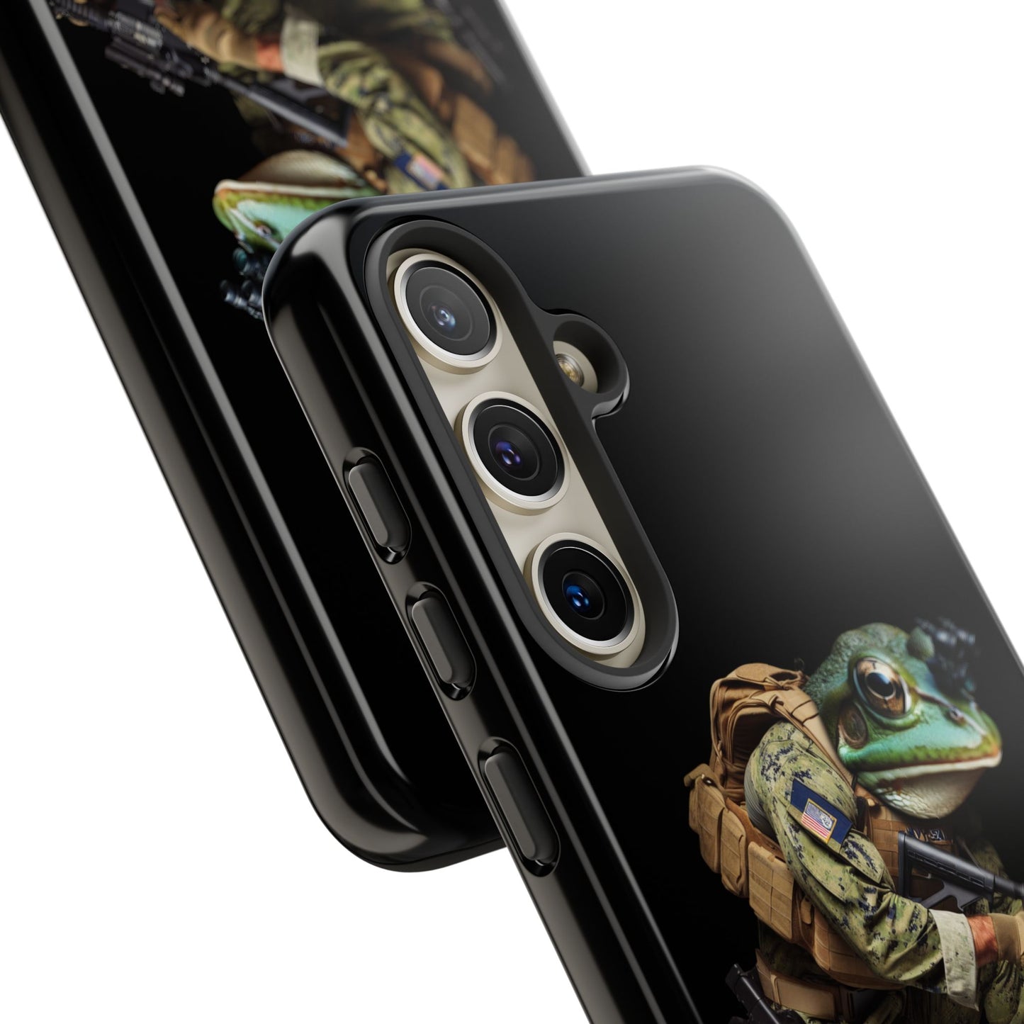 Tough Cases: Military Frog Phone Case, Phone Accessory, Unique Gift for Gamers, Animal Lovers, Stylish Protection