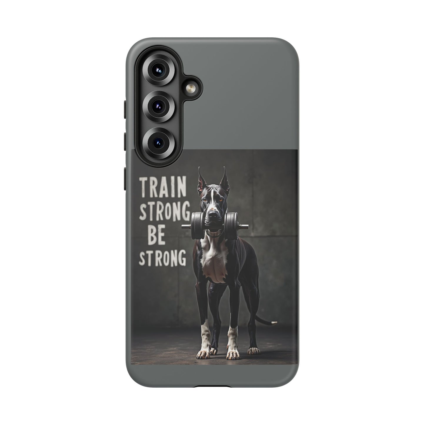 Dog-Themed Phone Case: Motivational Strength Training Pet Lover Accessory, Gift for Dog Owners, Gym Enthusiasts, Fitness Motivation