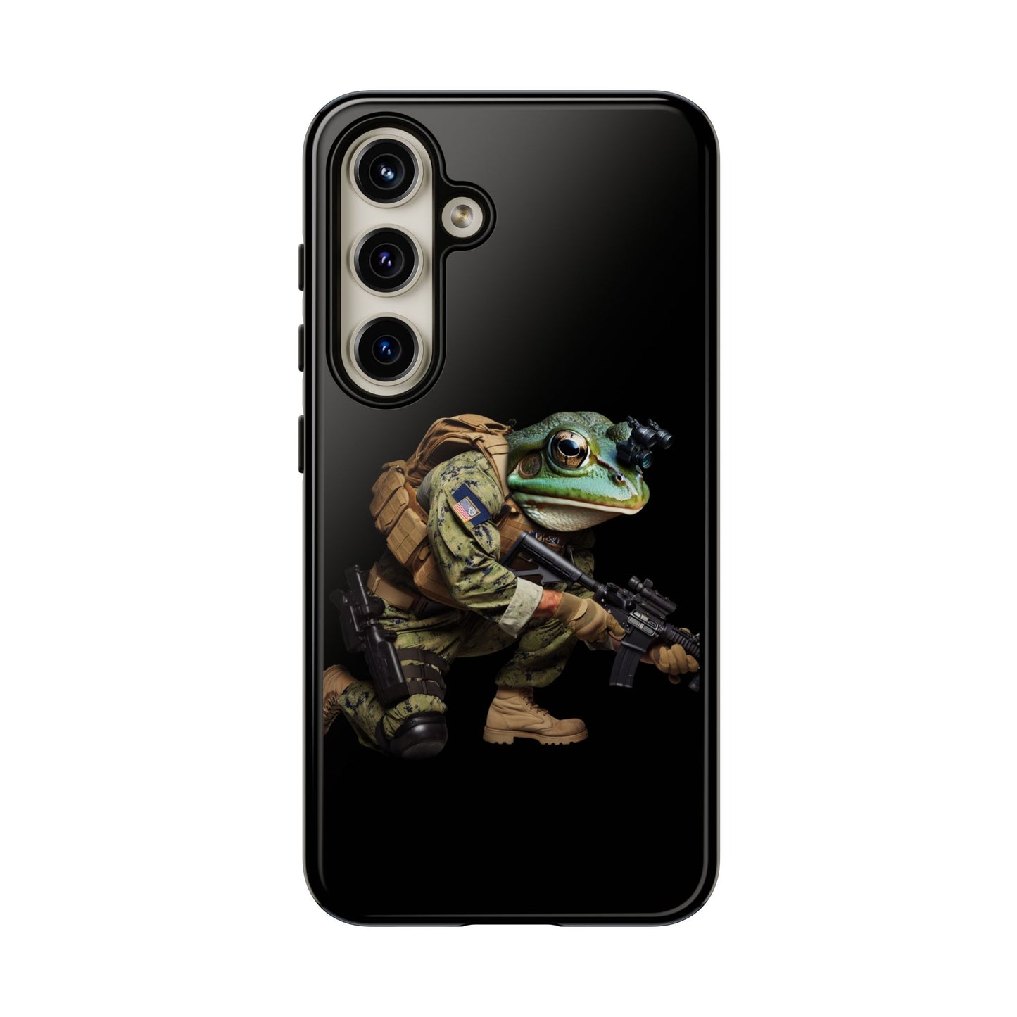 Tough Cases: Military Frog Phone Case, Phone Accessory, Unique Gift for Gamers, Animal Lovers, Stylish Protection