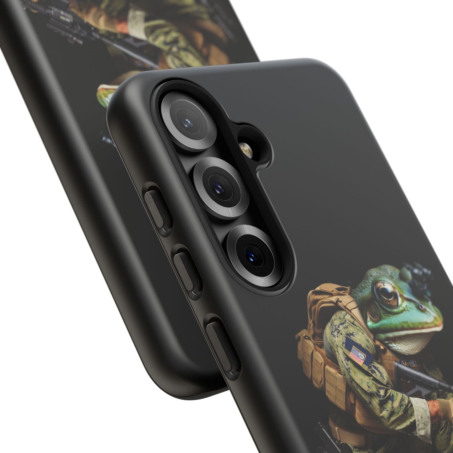 Tough Cases: Military Frog Phone Case, Phone Accessory, Unique Gift for Gamers, Animal Lovers, Stylish Protection