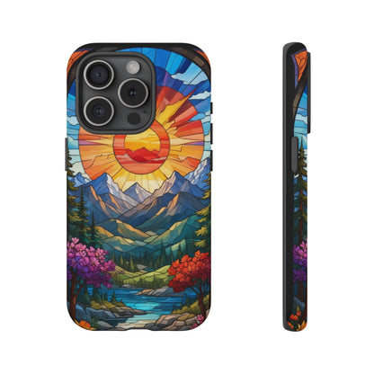 Colorful Mountain Phone Case - Tough Cases, Nature Aesthetic, Gift for Outdoor Lovers, Unique Phone Accessories, Vibrant Art Phone Cover