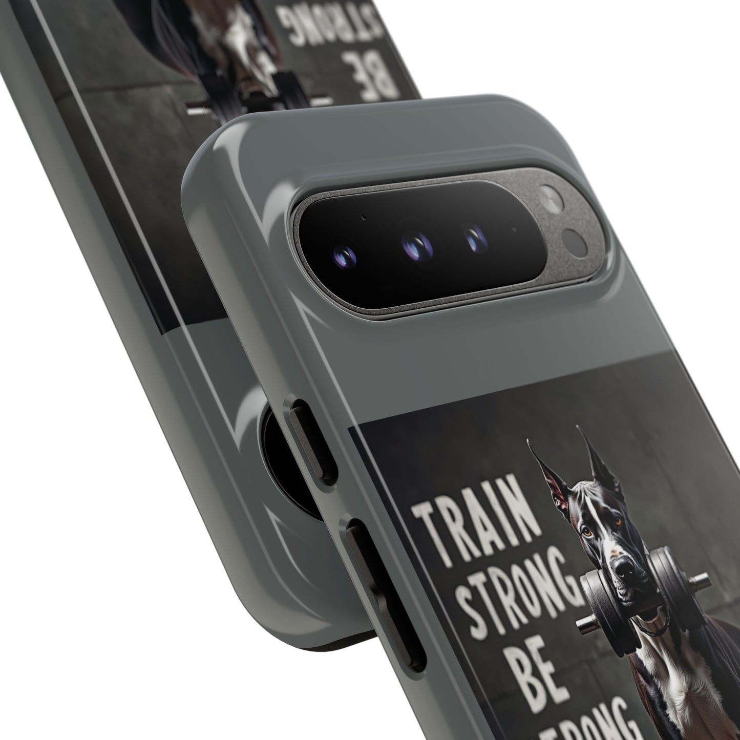 Dog-Themed Phone Case: Motivational Strength Training Pet Lover Accessory, Gift for Dog Owners, Gym Enthusiasts, Fitness Motivation