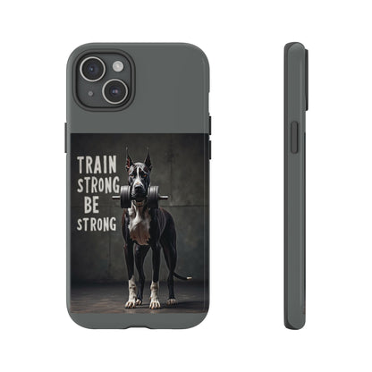 Dog-Themed Phone Case: Motivational Strength Training Pet Lover Accessory, Gift for Dog Owners, Gym Enthusiasts, Fitness Motivation