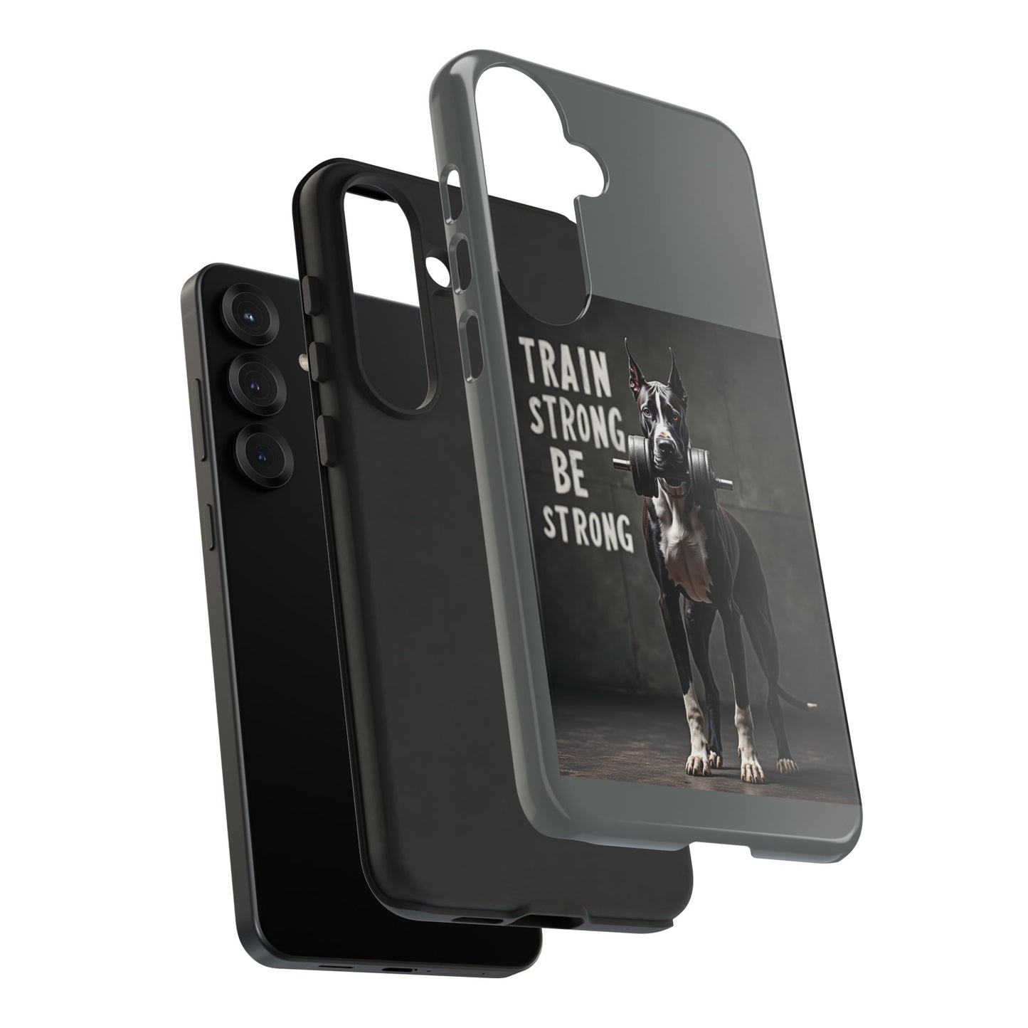 Dog-Themed Phone Case: Motivational Strength Training Pet Lover Accessory, Gift for Dog Owners, Gym Enthusiasts, Fitness Motivation