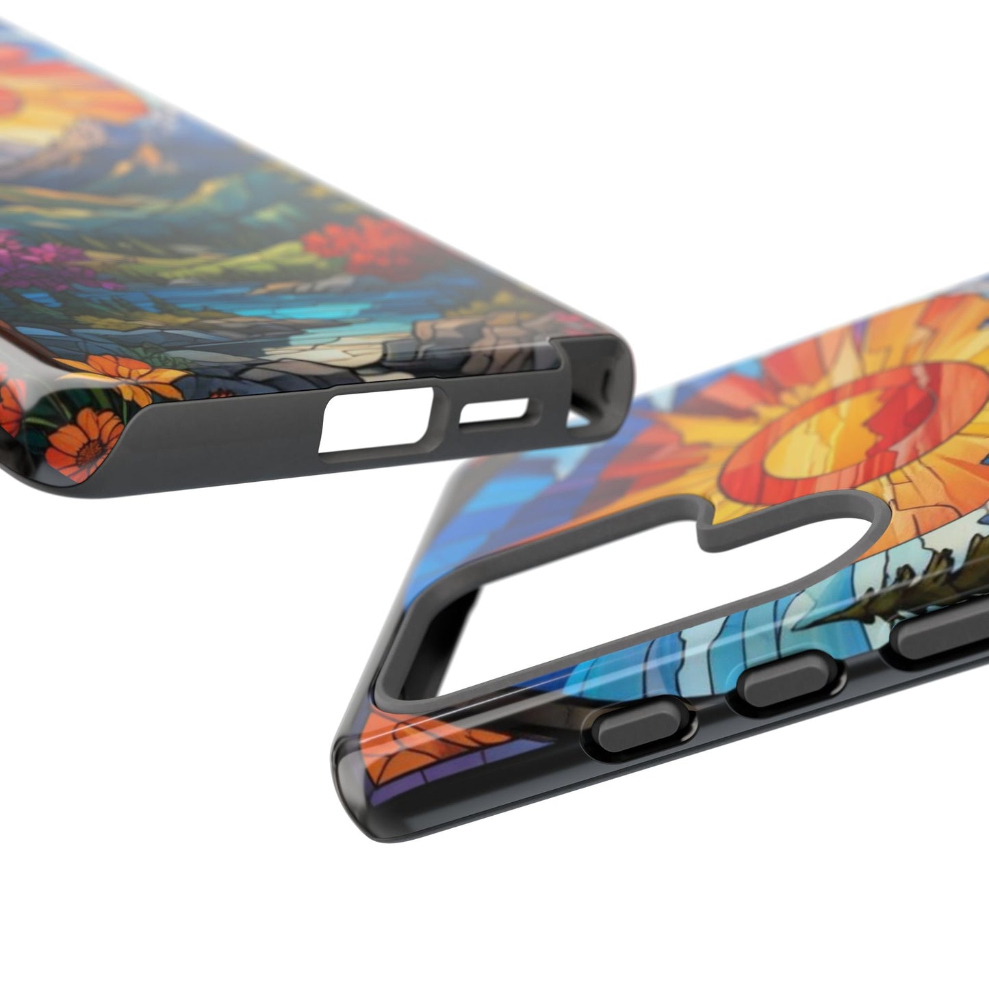 Colorful Mountain Phone Case - Tough Cases, Nature Aesthetic, Gift for Outdoor Lovers, Unique Phone Accessories, Vibrant Art Phone Cover