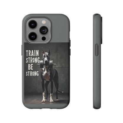 Dog-Themed Phone Case: Motivational Strength Training Pet Lover Accessory, Gift for Dog Owners, Gym Enthusiasts, Fitness Motivation