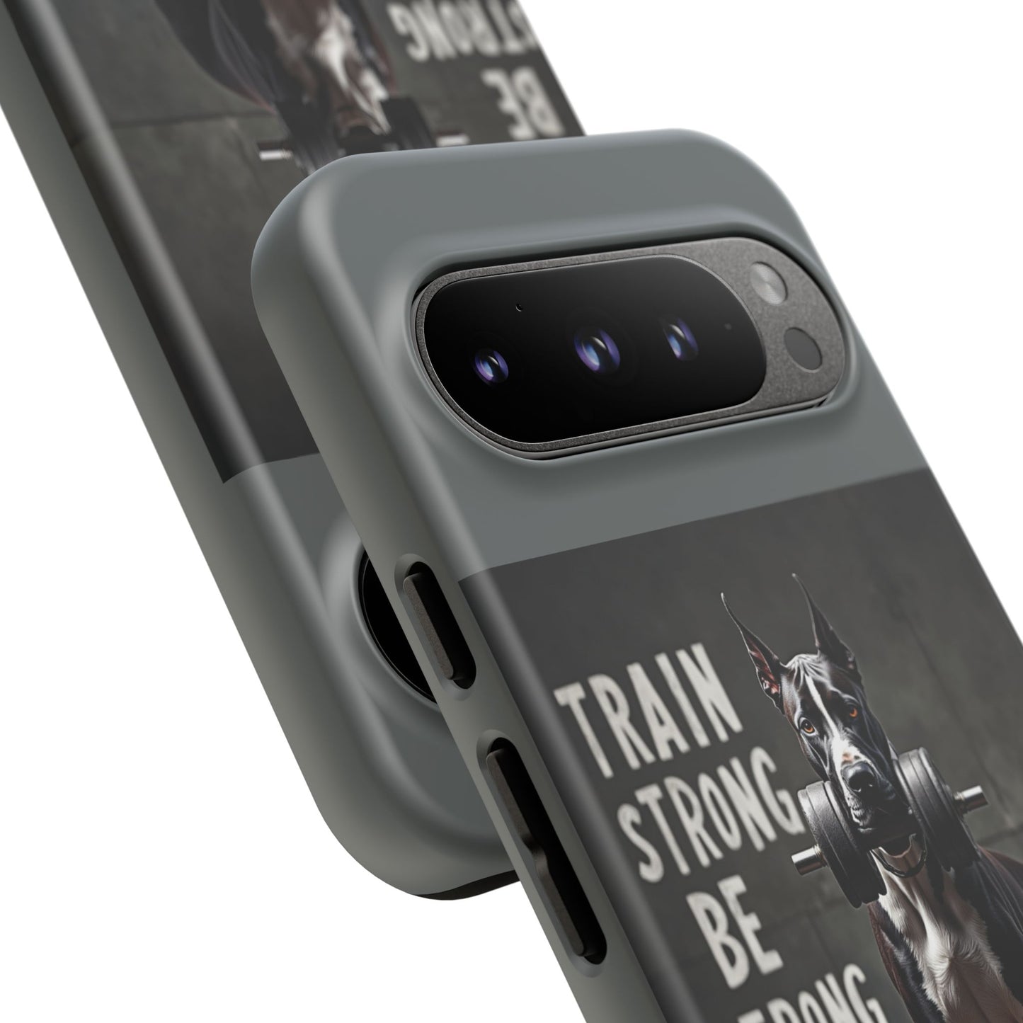 Dog-Themed Phone Case: Motivational Strength Training Pet Lover Accessory, Gift for Dog Owners, Gym Enthusiasts, Fitness Motivation