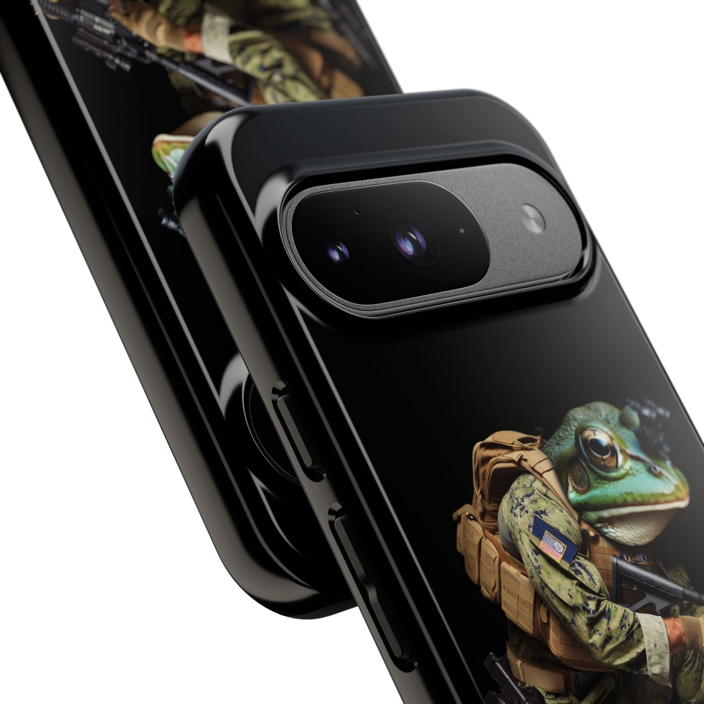 Tough Cases: Military Frog Phone Case, Phone Accessory, Unique Gift for Gamers, Animal Lovers, Stylish Protection