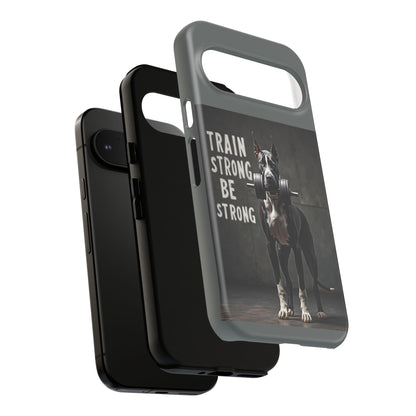 Dog-Themed Phone Case: Motivational Strength Training Pet Lover Accessory, Gift for Dog Owners, Gym Enthusiasts, Fitness Motivation