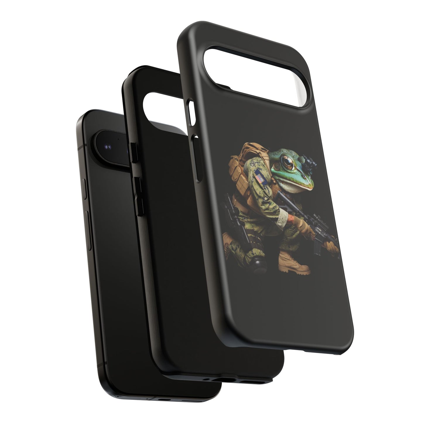 Tough Cases: Military Frog Phone Case, Phone Accessory, Unique Gift for Gamers, Animal Lovers, Stylish Protection