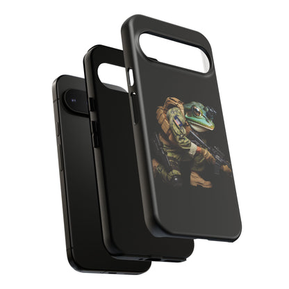 Tough Cases: Military Frog Phone Case, Phone Accessory, Unique Gift for Gamers, Animal Lovers, Stylish Protection