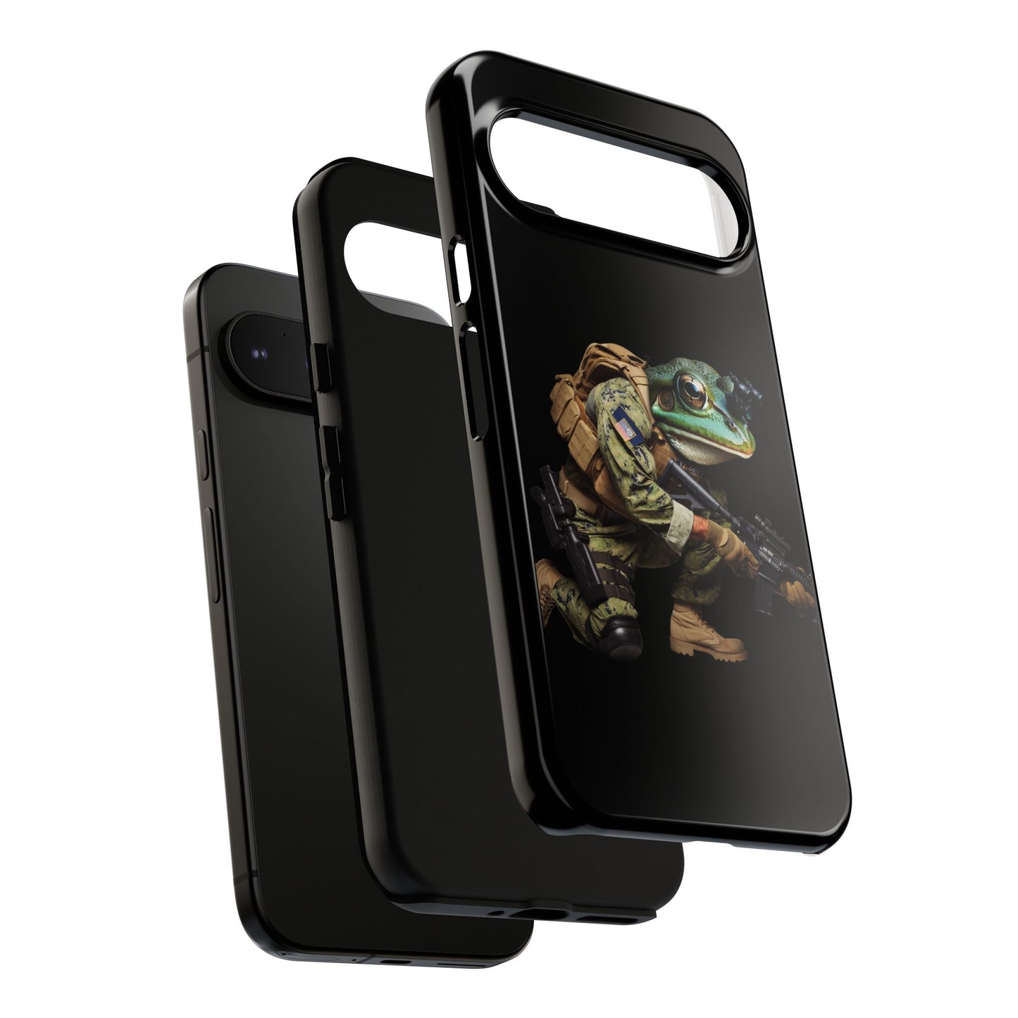 Tough Cases: Military Frog Phone Case, Phone Accessory, Unique Gift for Gamers, Animal Lovers, Stylish Protection